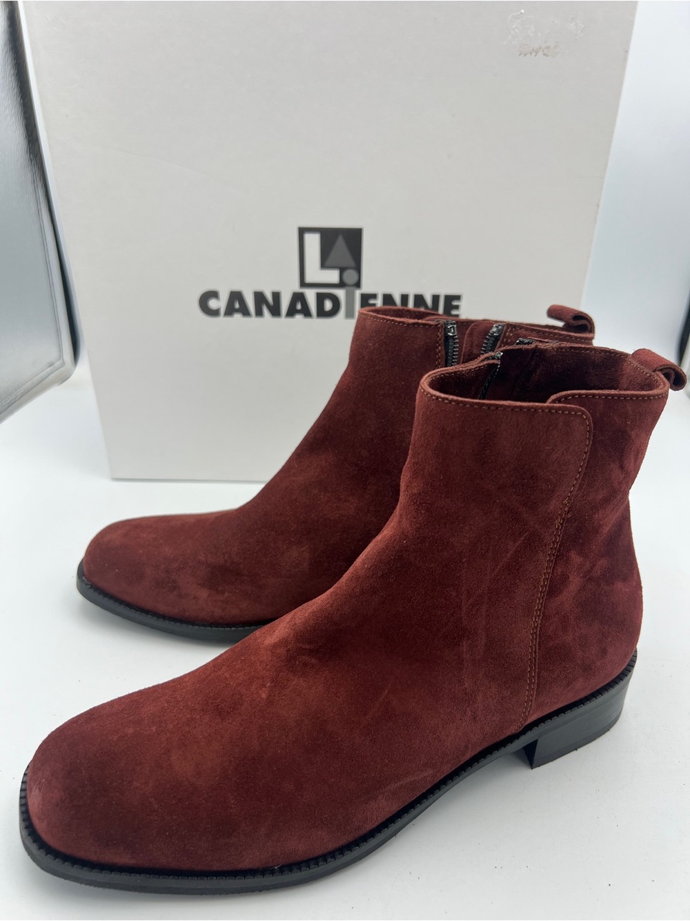 La Canadienne Scott Wood Suede Leather Bootie Waterproof Women’s Size 6.5 NWB - Picture 2 of 16
